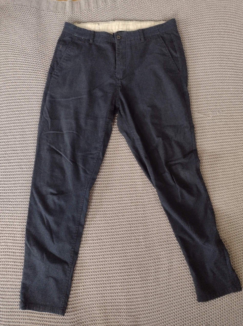 Zara Men's Dark Navy Slim Chinos